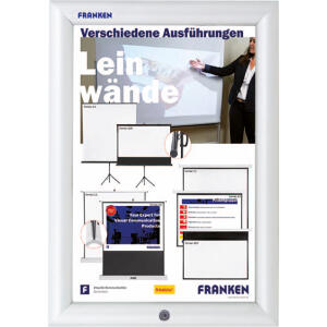 Schaukasten Security A4 silber FRANKEN BS1901 Wechselrahmen