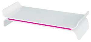 LEITZ 6504 Monitorständer Ergo WOW zwei Höhen weiß/pink
