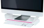 LEITZ 6504 Monitorständer Ergo WOW zwei Höhen weiß/pink
