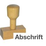 AMOS, Vorgangsstempel - Abschrift