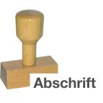 AMOS, Vorgangsstempel - Abschrift