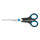 WESTCOTT Schere Easy Grip, rostfrei, gerade, symmetrisch, blau/schwarz, 18 cm