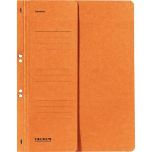 Falken Falken Ösenhefter - A4 1/2 Vorderdeckel kfm. Heftung, orange, Manilakarton, 250 g/qm