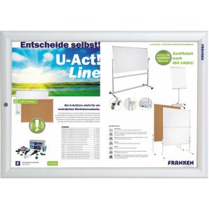 Schaukasten Security A3 silber FRANKEN BS1902 Wechselrahmen
