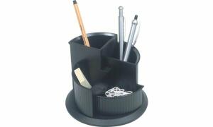 Schreibköcher schwarz HELIT H6390595 drehbarer Fuß
