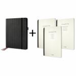 SIGEL CF132 Business Organiser Set Conceptum flex - liniert/To-do-Liste/Besprechungsnotizen - A4 - schwarz - Hardcover