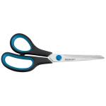 Schere Easy Grip, Linkshand, rostfrei, gebogen, blau/sw,...