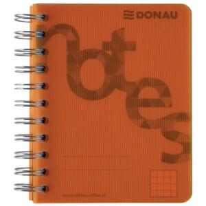 DONAU Collegeblock PP Cover - A6, kariert, orange
