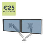Fellowes Platinum Series Doppelmonitorarm weiss