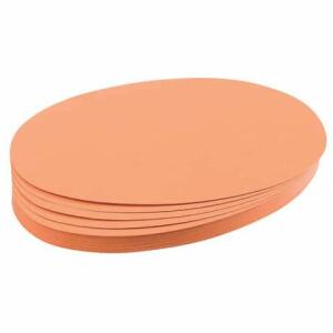 Franken Moderationskarte - Oval, 190 x 110 mm, orange, 500 Stück
