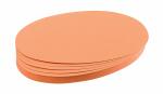 Franken Moderationskarte - Oval, 190 x 110 mm, orange, 500 Stück