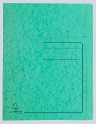 Exacompta EXACOMPTA Schnellhefter - A4, 350 Blatt, Karton, 355 g/qm, grün
