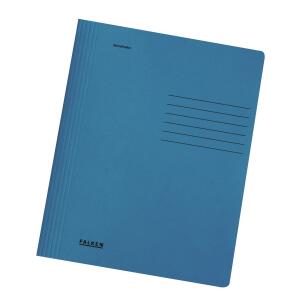 Falken Falken Schnellhefter Karton für DIN A4, 240g/m² Manila-RC-Krt., intensivfarben, 25er Poly blau