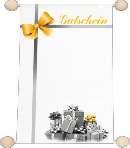 RNK Gutscheine Gutschein neutral Schleife DIN A5 Idee & Stil