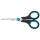 WESTCOTT Schere Easy Grip, rostfrei, gerade, symmetrisch, blau/schwarz, 13 cm