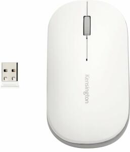 Kensington Maus SureTrack™ Wireless mit Bluetooth und NanoUSBEmpfänger weiß/silber