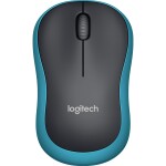 LOGITECH Maus M185 Wireless Optisch schwarz/blau