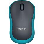 LOGITECH Maus M185 Wireless Optisch schwarz/blau