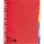 Falken Falken Zahlenregister - 1-6, Karton farbig, A4, 6 Farben, gelocht mit Orgadruck