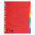 Falken Falken Zahlenregister - 1-6, Karton farbig, A4, 6 Farben, gelocht mit Orgadruck