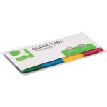 Q-Connect Haftmarker Transparent - 25 x 45 mm, 4 x 40...