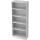 Hammerbacher Regal - breit, 5OH, 80 cm breit, Sockelblende, Weiß