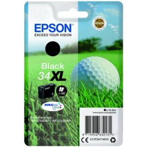 EPSON Original Epson Tintenpatrone schwarz High-Capacity (C13T34714010,T347140,34XL,T3471,T34714010)