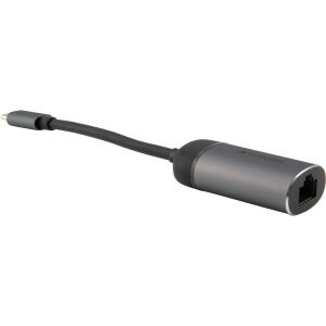 VERBATIM USB-C™ auf Gigabit Ethernet Adapter - Netzwerkadapter um Geräte per Kabel mit einem Netzwerk zu verbinden, inkl. 10 cm USB-C-Kabel