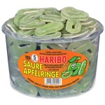 Haribo Fruchtgummi - Saure Apfelringe, 150 Stück