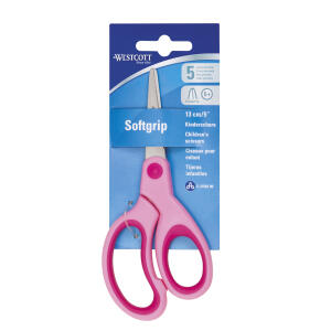 Bastelschere 13cm spitz pink WESTCOTT E-2158200 / E-2058200 Softgrip