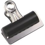 Q-Connect Briefklemmer - 25 mm, Klemmvolumen 6 mm, schwarz, 10 Stück