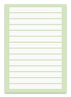 Staufen Spiralblock A5 40 Bl 70g Lin2 Green 4/4/4mm liniert fbg.
