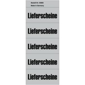 Inhaltsschilder Lieferscheine - Beutel mit 100 Stück, grau