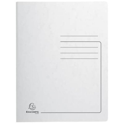 Exacompta EXACOMPTA Spiralhefter - A4, 300 Blatt, Karton, 355 g/qm, weiß