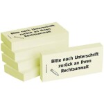 BIZSTIX Haftnotizen "Bitte nach Unterschrift...