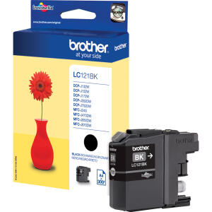 Brother Original Brother Tintenpatrone schwarz (LC-121BK)