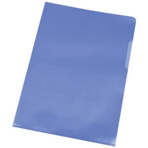 Q-Connect Sichthülle - A4, 120 mym, genarbt blau, 100 Stück