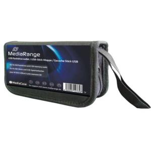 MediaRange Flashdrive-Mappe für 10 USB-Sticks und 5 SD-Karten