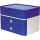 HAN SMART-BOX PLUS ALLISON Schubladenbox mit Utensilienbox - stapelbar, 2 Laden, snow white/royal blue