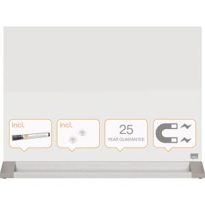 Nobo Glas Memoboard Diamond 584x441x55cm magnetisch weiß