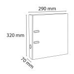 Exacompta 1928 Ordner 70mm A4 sort