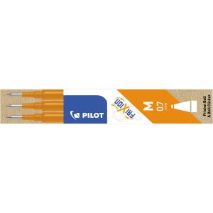 PILOT Tintenrollermine FriXion BLS-FR7 - 0,4 mm, orange, 3er Pack