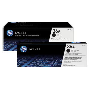 Hewlett Packard (HP) Original HP Tonerkartusche schwarz Doppelpack (CB436AD,36A,36ABK,36ABLACK,NO36A,NO36ABK,NO36ABLACK)