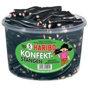 Haribo Lakritzprodukte - Konfekt-Stangen, 150 Stück