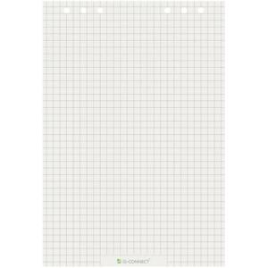 Q-Connect Flipchart-Block - 68 x 99 cm, kariert/blanko, 80 g/qm, 20 Blatt