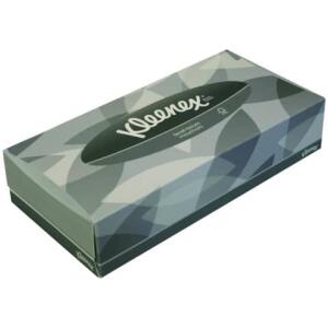 Kleenex Kosmetiktücher - 2-lagig, Frischzellstoff, Größe 215 x 185 mm, 100 Tücher