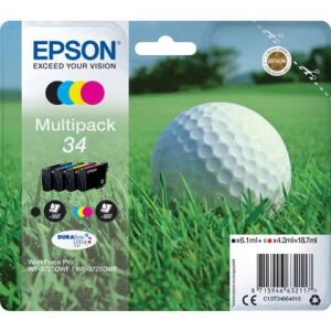 EPSON Original Epson Tintenpatrone MultiPack Bk,C,M,Y (C13T34664010,T346640,34,T3466,T34664010)
