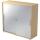Hammerbacher Schiebetürschrank - 3OH, 120 cm, Relinggriff, Ahorn/Silber