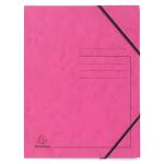 Exacompta EXACOMPTA Sammelmappe - A4, 355 g/qm, Gummizug, rosa