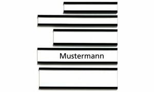 Franken Magnetschild mit C-Profil - 75 x 50 mm, 10 Stück, braun
